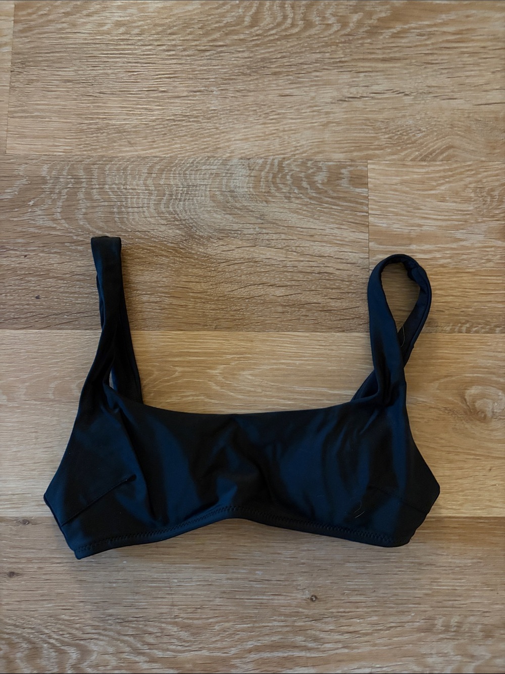 aerie Black Scoop-Style Bikini Top